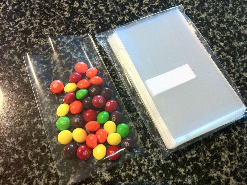 UNIQUEPACKING 100 Pcs 4 5/8 x 5 3/4 Clear A2+ (O) Card Flat Open-End Cello Cellophane Bags - Image 2